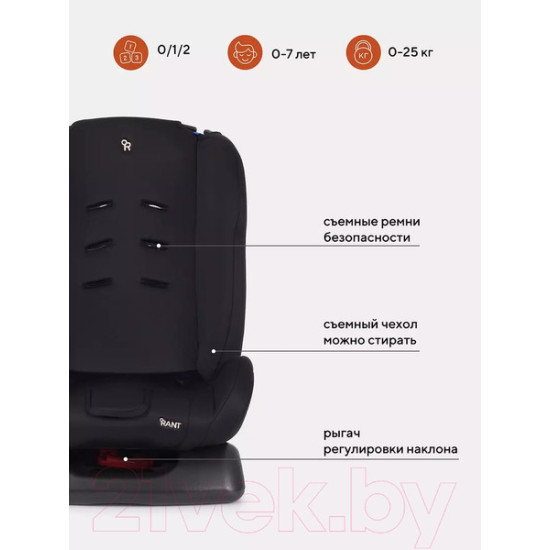 Автокресло Rant Basic Rally / ZY19 (черный) Автокресло Rant Basic Rally / ZY19 (черный)