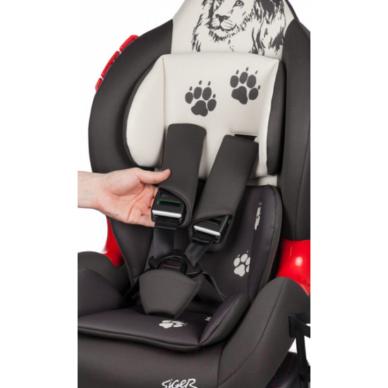 Автокресло Siger Кокон Isofix lux / KRES4015 (серый/бежевый)