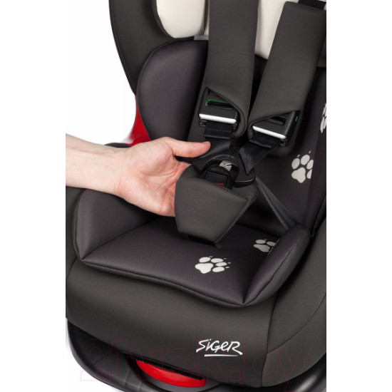 Автокресло Siger Кокон Isofix lux / KRES4015 (серый/бежевый)