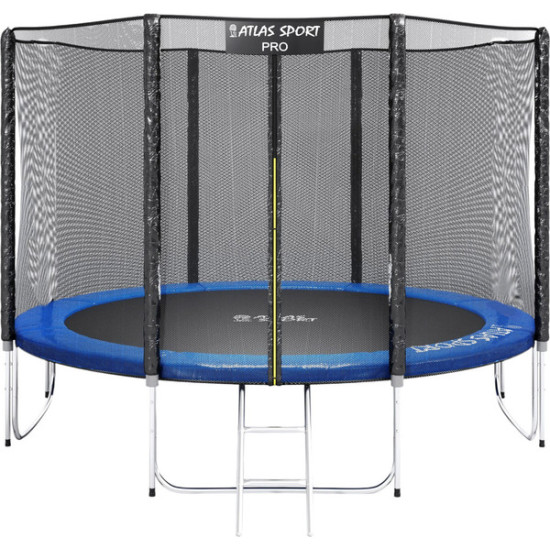 Батут Atlas Sport Pro 374см 12ft (синий, усиленные опоры) Батут Atlas Sport Pro 374см 12ft (синий, усиленные опоры)