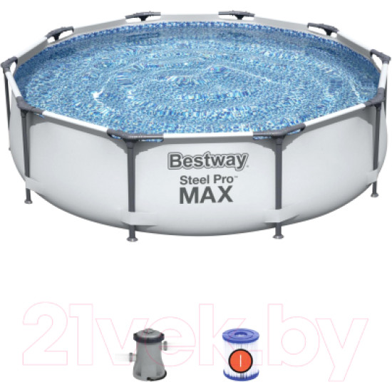 Каркасный бассейн Bestway Steel Pro Max 56408 (305х76) Каркасный бассейн Bestway Steel Pro Max 56408 (305х76)