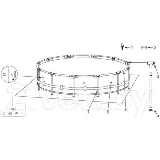 Каркасный бассейн Intex Prism Frame / 26716NP (366x99) Каркасный бассейн Intex Prism Frame / 26716NP (366x99)