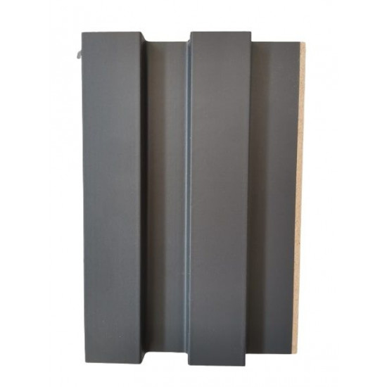 Стеновая панель МДФ WellMaker Графит 19x123 (ПН-37) Стеновая панель МДФ WellMaker Графит 19x123 (ПН-37)