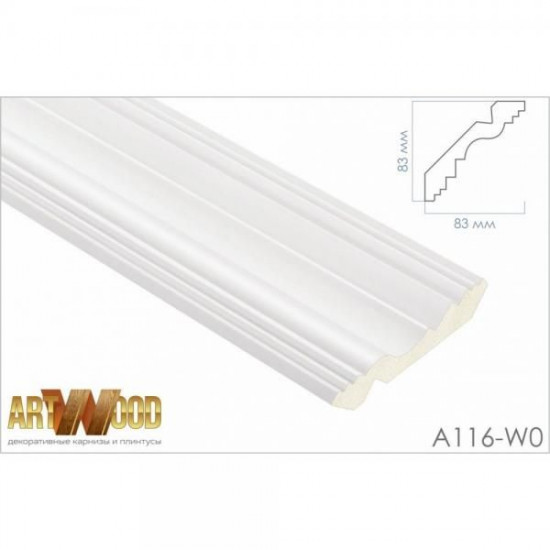Плинтус потолочный Hiwood A116-W0 Плинтус потолочный Hiwood A116-W0