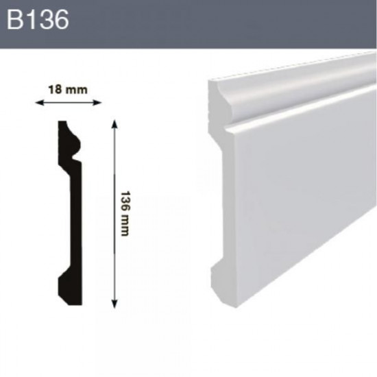 Плинтус напольный Hiwood B136 Плинтус напольный Hiwood B136