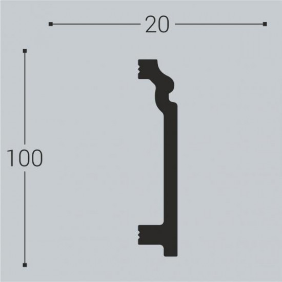 Плинтус напольный Bello Deco П4 (100х20) Плинтус напольный Bello Deco П4 (100х20)
