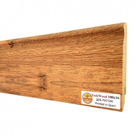 Плинтус напольный МДФ TeckWood Дуб Рустик (Oak Rustic) (100x16) Плинтус напольный МДФ TeckWood Дуб Рустик (Oak Rustic) (100x16)